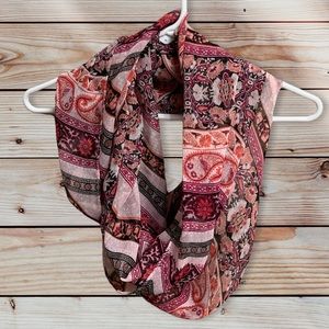 Maurices Floral Flower Infinity Scarf Wrap
